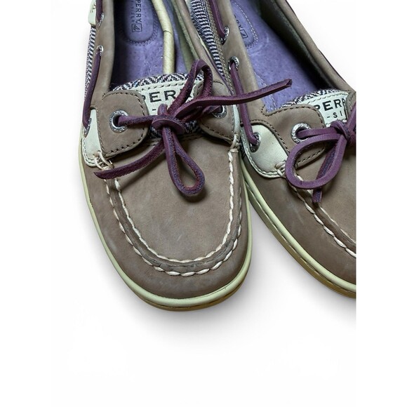 Sperry Top-Siders Angelfish Purple Grey Woman's 6.5 M Boat Shoes NEW! - Picture 2 of 10